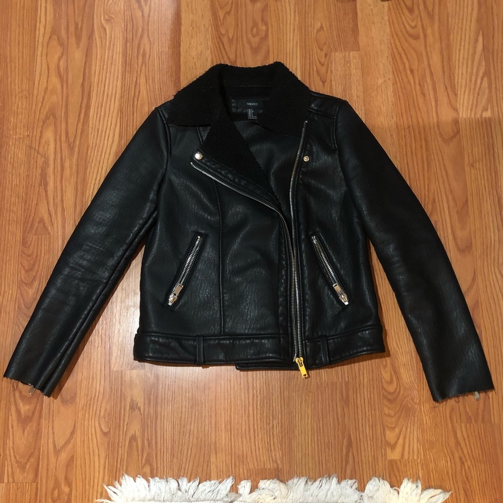 Forever 21 Biker Leather Jacket